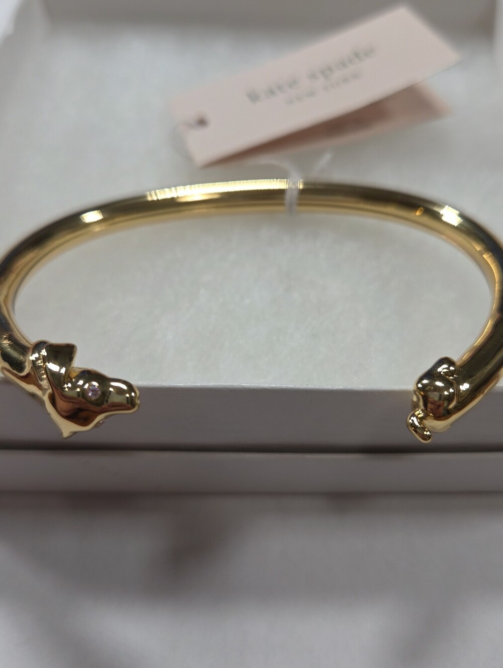 🆕️ Kate Spade Retired Hot Dog Dachshund Flex Cuff Bracelet - Picture 2 of 7